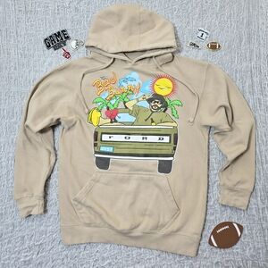 Bad Bunny Ford Tan Graphic Hoodie NFL